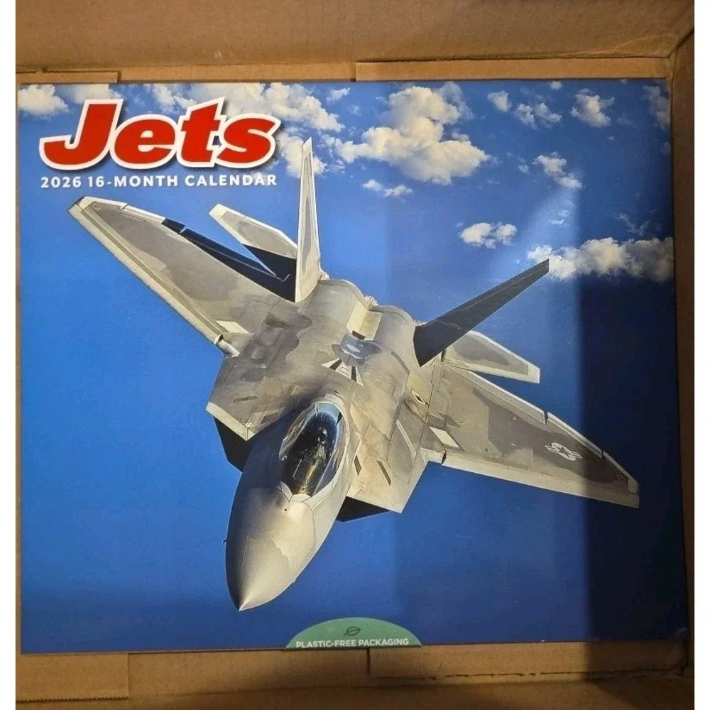 2026 Military Jets Wall Calendar X-Large Size Blue Angels Stealth Bomber Fighter